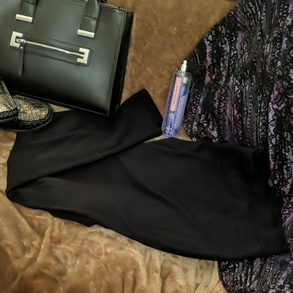 Catherine's Knit Legging 4X 30/32 Black Slimmer